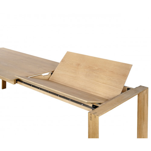 Table extensible en chêne massif avec un style Kubico - 280 cm - Delorm