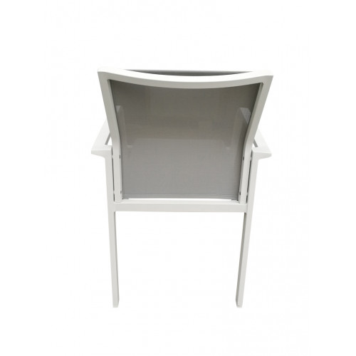 Fauteuil de salon de jardin en aluminium - empilable - Delorm