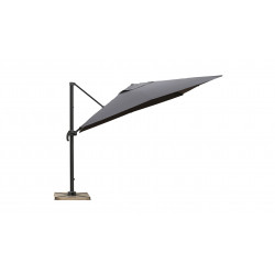 Parasol de jardin carré déporté et inclinable - 3 m - Delorm