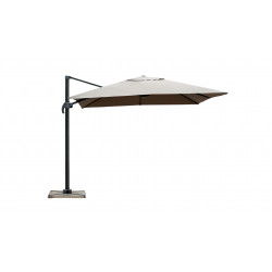 Parasol de jardin carré déporté et inclinable - 3 m de marque Delorm, référence: J8896700