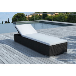 Bain de soleil design en résine tressée de marque Delorm, référence: J8894200