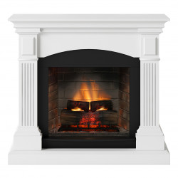 Cheminée électrique connectée 1400W - MAGNA Powerflame 2 - effets flammes 3D et crépitement - Blanc de marque TAGU, référence: B8905600