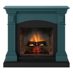 Cheminée électrique connectée 1400W - MAGNA Powerflame 2 - effets flammes 3D et crépitement - Turquoise de marque TAGU, référence: B8905700