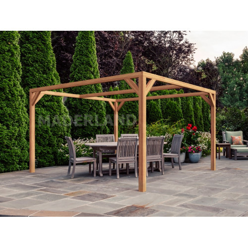 Pergola en bois autoportante - modèle TARRAGONA - 250 x 250 cm - Maderland