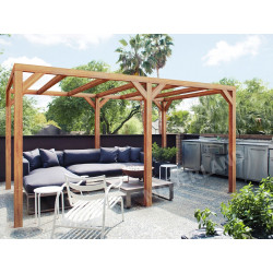 Pergola en bois autoportante - modèle FUENGIROLA - 300 x 300 cm - Maderland