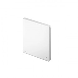 Radiateur blanc à inertie pierre - CALDERA II - 1000W - 61x61,2x12,3 cm - programmable - détection fenêtre et présence de marque Noirot, référence: B8937100