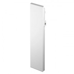 Radiateur vertical 2en1 surfacique et céramique - RADIASOFT - blanc - 1000W - 41x151,5x11,3 cm - programmable - détection fenêtr de marque Noirot, référence: B8938800