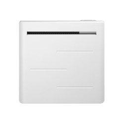 Radiateur blanc à inertie céramique - AMAROC - 1000W - 59x58,5x11,2 cm - 3 programmes intégrés - détection fenêtre de marque Noirot, référence: B8940700