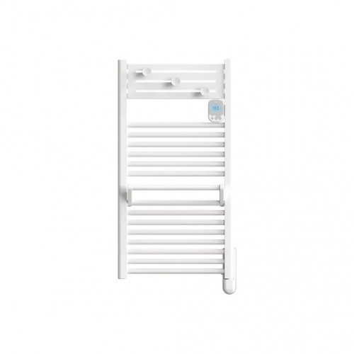 Radiateur sèche-serviettes compact - ACTIBAIN - fluide - 500W - 40x138,9x10,3 cm - programmable - détection fenêtre - blanc - Noirot