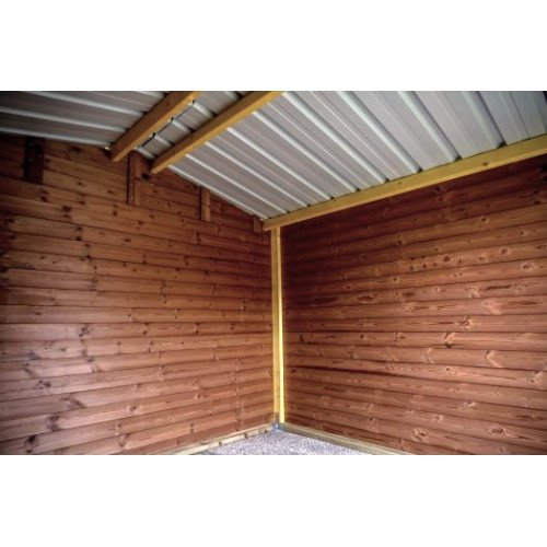 Abri Thermabri Double Pente 12,31 m² – Bois Thermochauffé – Bac Acier – Sans Plancher - HABRITA