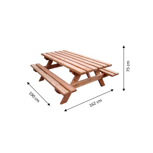 Table Forestière en Douglas – 6 Personnes - HABRITA