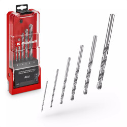 Coffret forets HSS-G - 6 pièces - acier rapide - Ø 3-8mm - affûtage précis de marque EINHELL , référence: B8952900