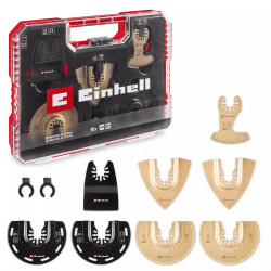 Coffret accessoires XLPlus Multi-Tools - 10 pièces - lames de coupe et racloir - boîte de rangement de marque EINHELL , référence: B8953600