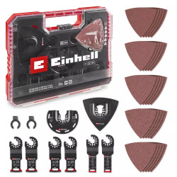 Coffret accessoires XLPlus Multi-Tools - 35 pièces - lames, racloir, ponçage - boîte de rangement de marque EINHELL , référence: B8953800