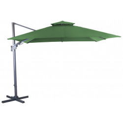 Parasol déporté - CLIM - Aluminium - 3x3 - Amande de marque PROLOISIRS, référence: J8961600