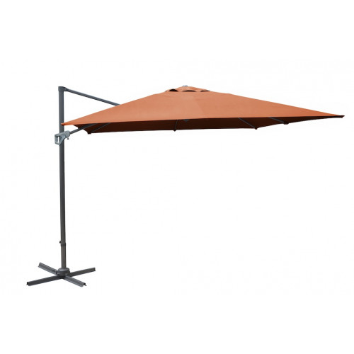 Parasol déporté - NH - Aluminium - 3x4 - Sienne - PROLOISIRS