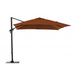 Parasol déporté - Roma - Aluminium époxy - Acier - Ø300 - Sienne de marque PROLOISIRS, référence: J8962600