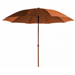 Parasol droit - FDV - Aluminium époxy - Fibre de verre - Ø270 - Sienne de marque PROLOISIRS, référence: J8963100