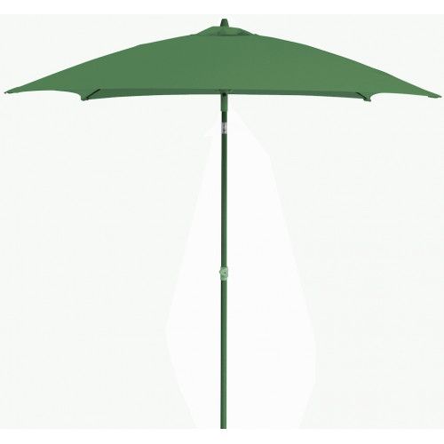 Parasol droit - FDV - Aluminium télescopique - Fibre de verre - 2x2m - Amande - PROLOISIRS