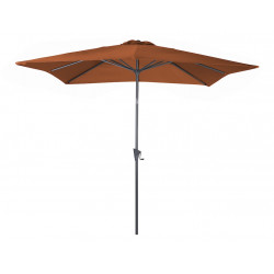 Parasol droit - TILT - Aluminium époxy - Acier - 2,5x2,5m - Sienne de marque PROLOISIRS, référence: J8963500