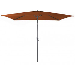 Parasol droit - TILT - Aluminium époxy - Acier - 3x2m - Sienne de marque PROLOISIRS, référence: J8963700