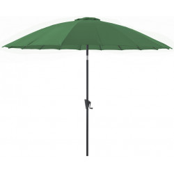 Parasol droit pagode - PAGODE - Aluminium époxy - Fibre de verre - Ø300 - Amande - PROLOISIRS