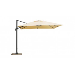 Parasol Déporté - SOL - 2,5x2,5m - Sable - UPF 50+ - dalles en ciment incluses de marque Delorm, référence: J8980600