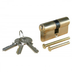 Cylindre en laiton 30 x 30 mm - 3 clés de marque OUTIFRANCE , référence: B1453600