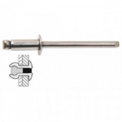 25 rivets inox / inox à tête plate Ø 4,8 x 14 mm de marque TECHMAN, référence: B1728700