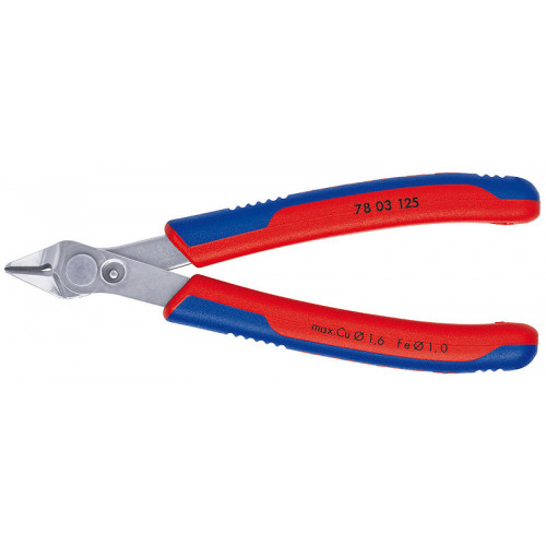 Pinces électroniques coupantes diagonales 115 mm à ras - KNIPEX 