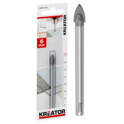 Mèche à verre et faïence Ø 4mm de marque Kreator, référence: B4026700