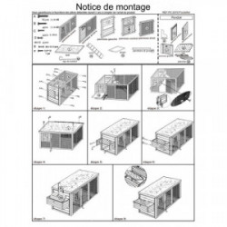 Poulailler PO2070 HABRITA – 1,50 m² – Idéal pour 3 à 4 poules - HABRITA