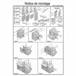 Poulailler - PO2309 HABRITA – 2,13 m² – Idéal pour 5 à 8 poules - HABRITA