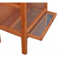 Cage à oiseaux - POH775 – 0,42 m² – Idéale pour 3 à 4 oiseaux - HABRITA