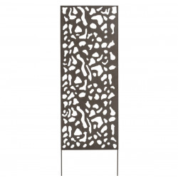 Panneau métal avec motifs décoratifs/Tâches - 0,60 x 1,50 m - Brun vieilli de marque NORTENE , référence: J4662500
