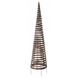 Structure en métal habillée d'osier naturel tressé "Pyramid" - 0,30 x 1,30 m de marque NORTENE , référence: J4676700