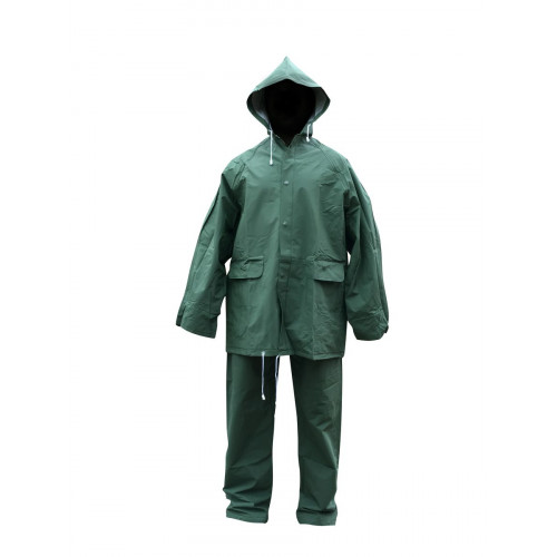 Ensemble de pluie - Veste et Pantalon BRUINE vert XL - ROUCHETTE