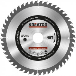 1 lame de scie circulaire 315 mm 3,2 mm 60 dents - alésage 30 mm de marque Kreator, référence: B4832300